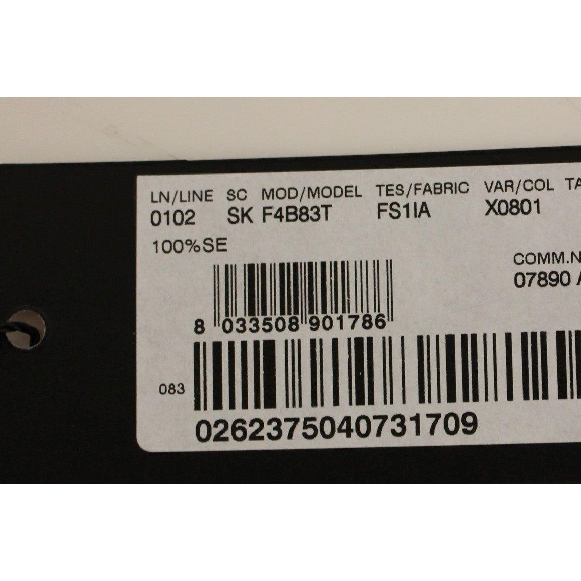 Dolce & Gabbana Brown Floral Silk Straight Full Skirt