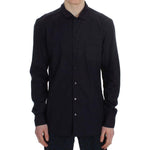 Dolce & Gabbana Purple Striped Cotton Pajama Lounge Shirt SIG30006-4