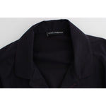 Dolce & Gabbana Purple Striped Cotton Pajama Lounge Shirt SIG30006-4