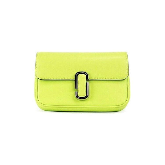 Marc Jacobs The J Marc Green Glow Smooth Leather Shoulder Crossbody Handbag 95106