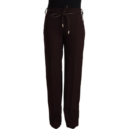 Patrizia Pepe Black High Waist Straight Formal Pants