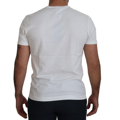 Dolce & Gabbana White Logo Cotton Amor Magister T-shirt