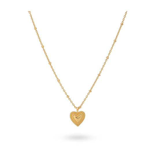 24KAE JEWELS JEWELRY Mod. 32409Y gold heart pendant necklace on a delicate chain
