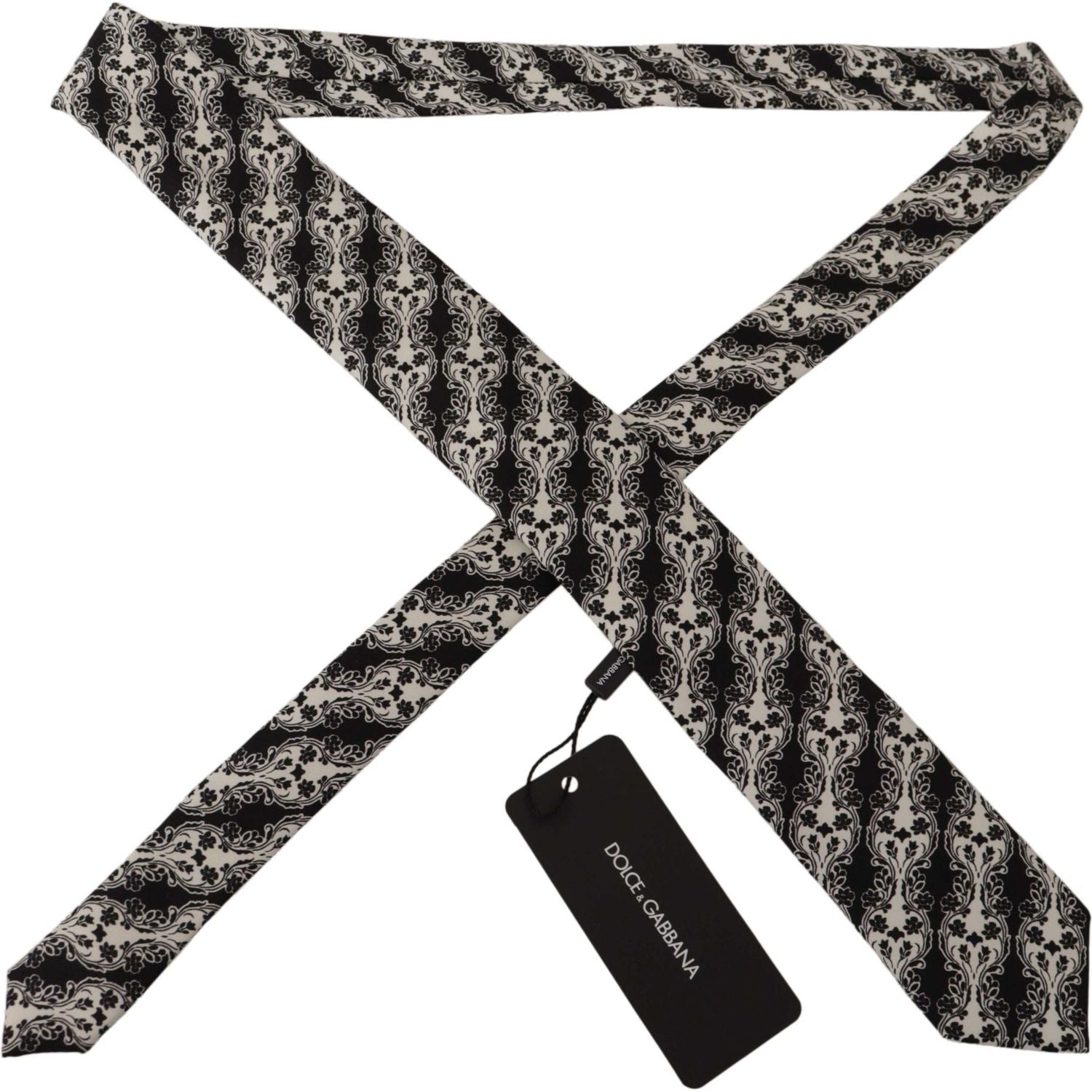 优雅花卉印花真丝领结