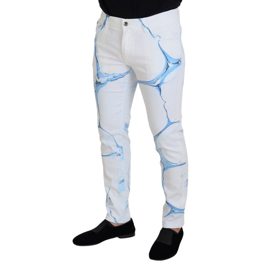 Dolce & Gabbana Elegant Slim Fit Casual Jeans Dolce & Gabbana Light Gray