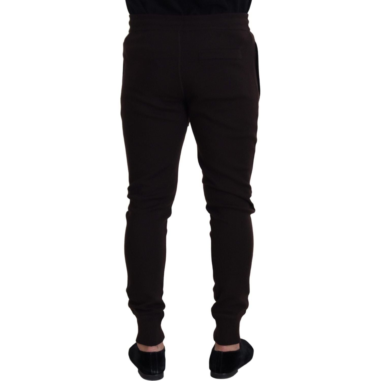 Dolce & Gabbana Brown Cashmere Trousers Bottoms Drawstring Pants