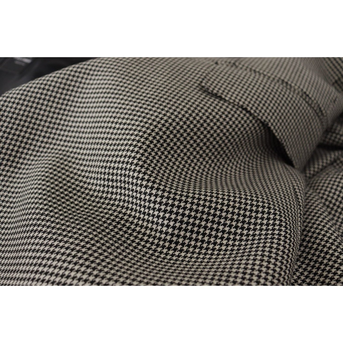 Dolce & Gabbana Gray Checkered Single Breasted Jacket Blazer