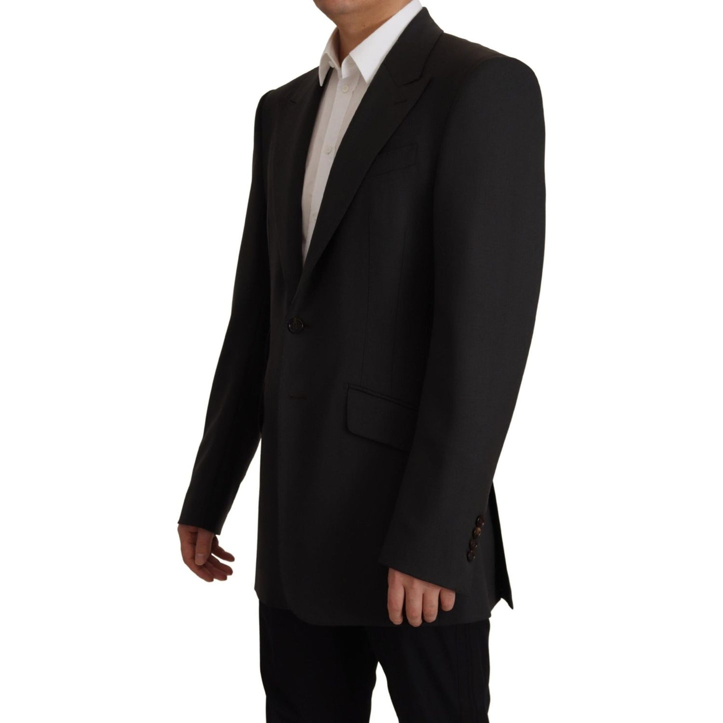 Dolce & Gabbana Black Wool Single Breasted Blazer v