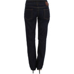 Cavalli Blue Cotton Straight Fit Stretch Jeans SIG32384-3