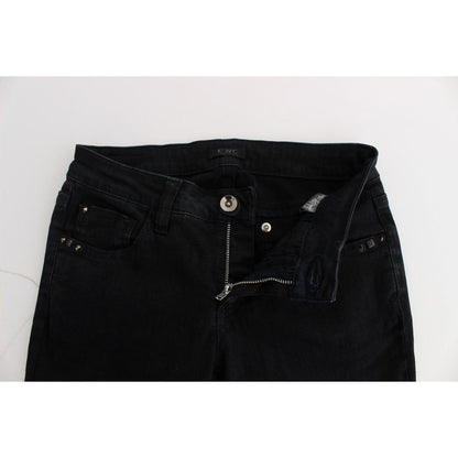 Costume National Black Cotton Slim Fit Denim Jeans Jeans & Pants