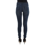 Costume National Blue Cotton Blend Slim Fit Jeans SIG32578-1