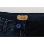 Costume National Blue Cotton Blend Slim Fit Jeans SIG32578-1
