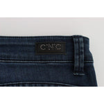 Costume National Blue Cotton Blend Slim Fit Jeans SIG32578-1