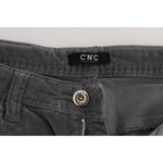 Costume National Gray Cotton Super Slim Corduroys Jeans SIG32591-1