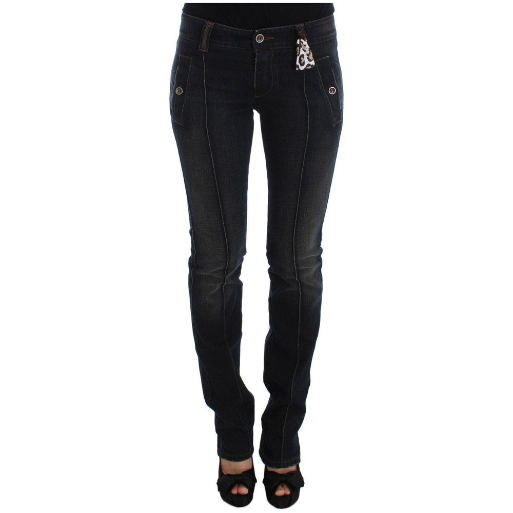 Ermanno Scervino Blue Wash Cotton Slim Fit Jeans SIG30277-1