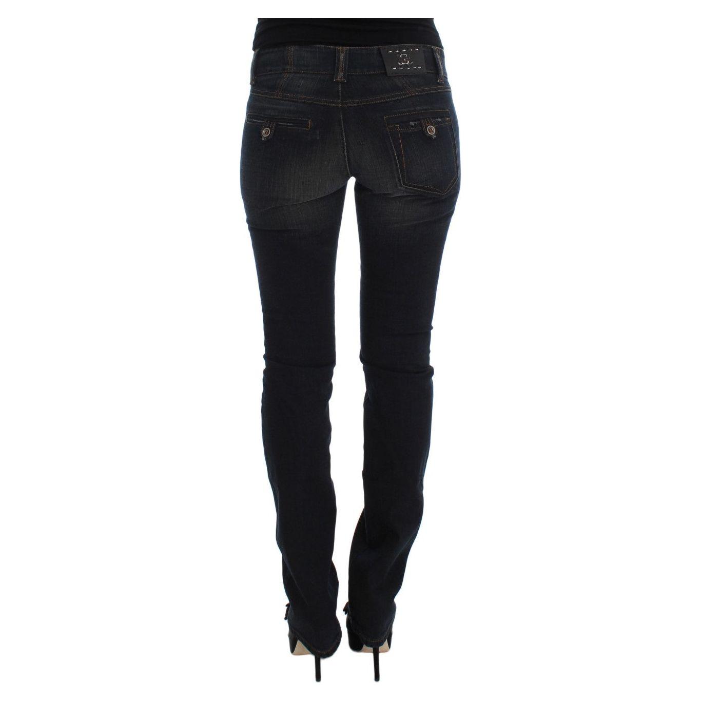 Ermanno Scervino Blue Wash Cotton Slim Fit Jeans SIG30277-1