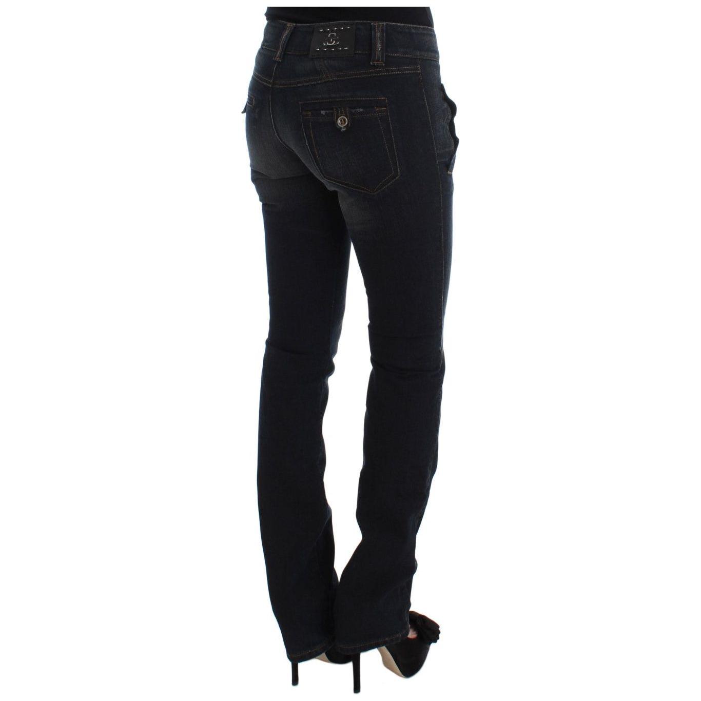 Ermanno Scervino Blue Wash Cotton Slim Fit Jeans SIG30277-1