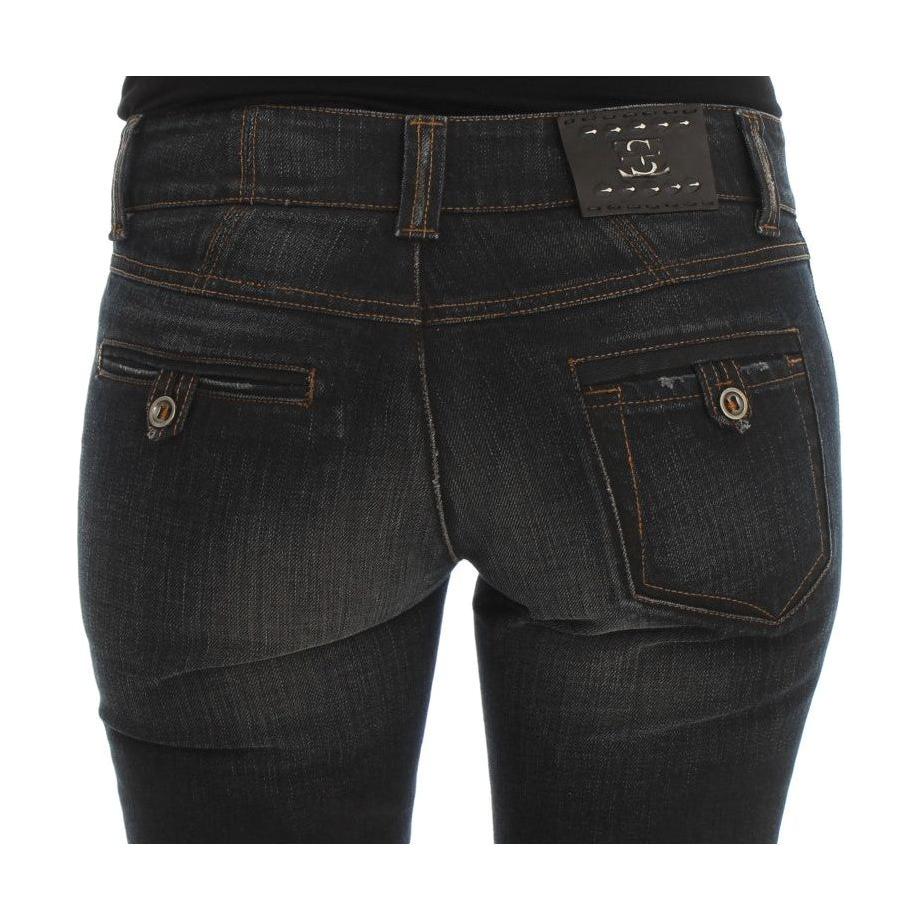 时尚修身意大利棉牛仔裤