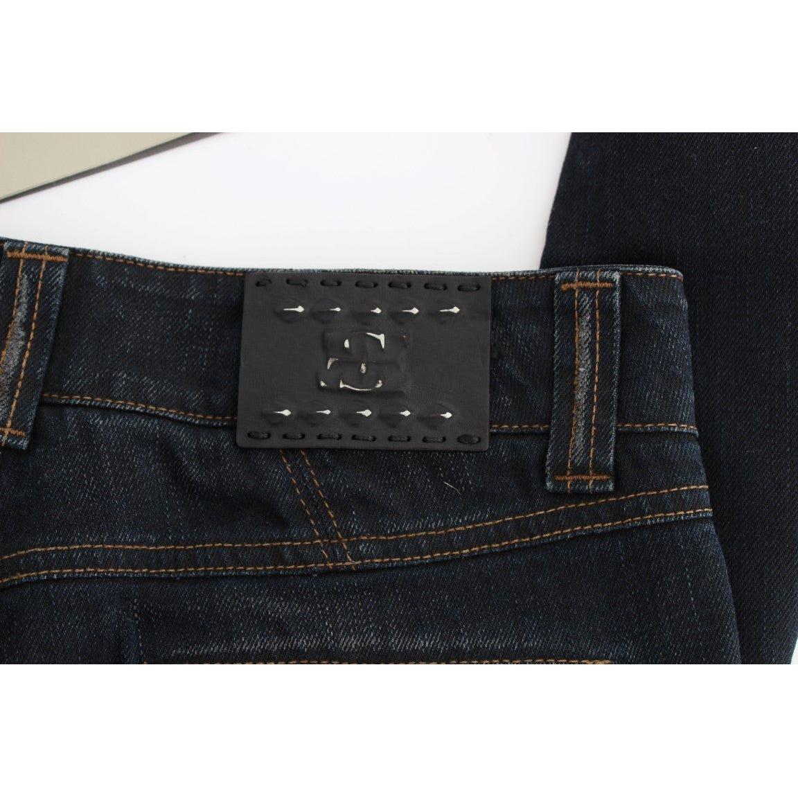 Ermanno Scervino Blue Wash Cotton Slim Fit Jeans SIG30277-1