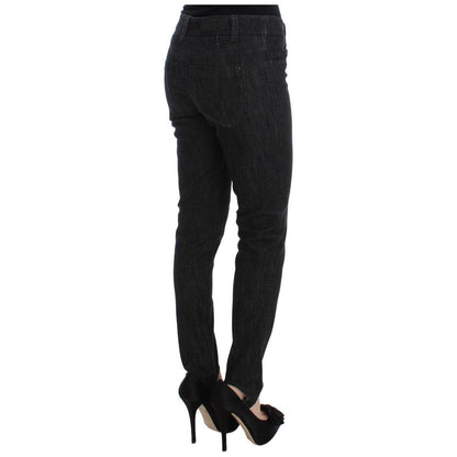 Ermanno Scervino Blue Cotton Slim Fit Denim Jeans