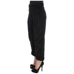 Ermanno Scervino Chic Black Wide Leg Cotton Jeans Jeans & Pants Ermanno Scervino Black