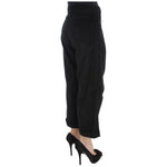 Ermanno Scervino Chic Black Wide Leg Cotton Jeans Jeans & Pants Ermanno Scervino Black