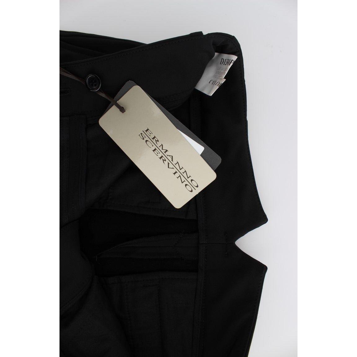 优雅黑色七分裤