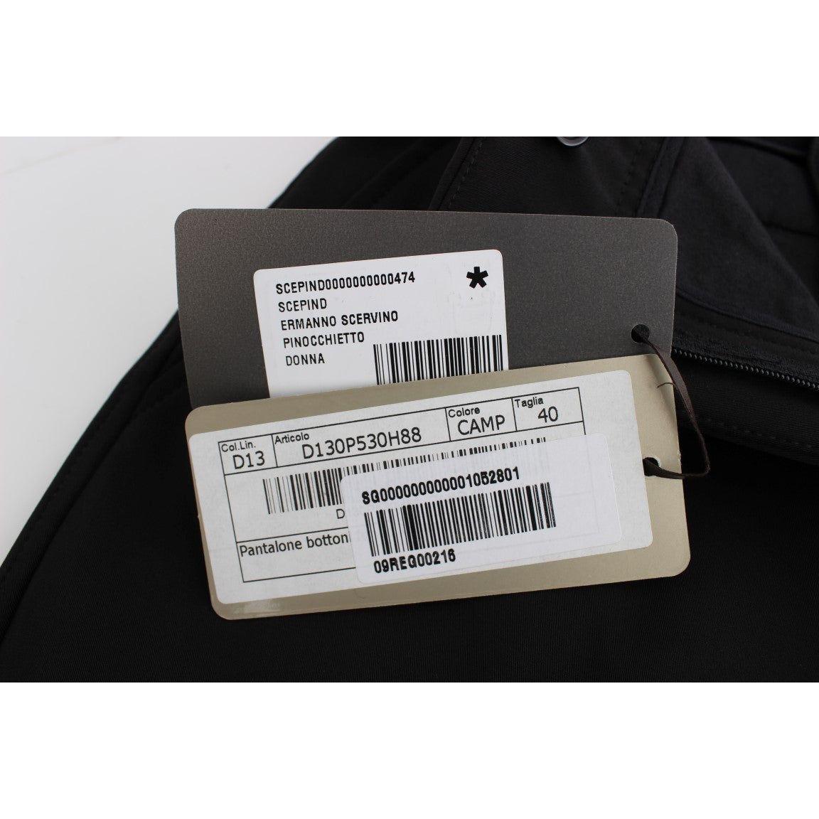 优雅黑色七分裤