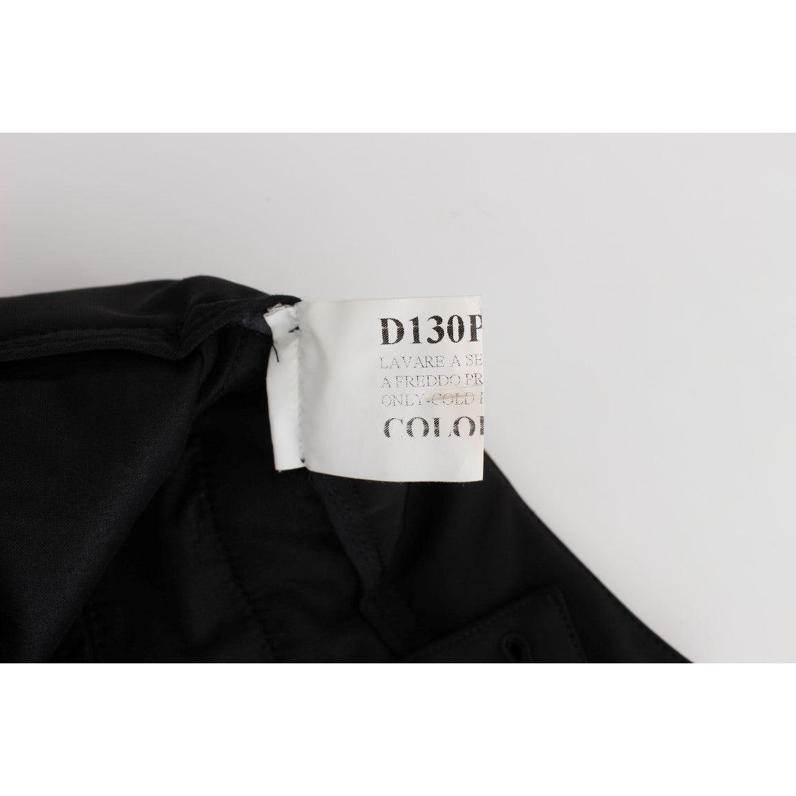 优雅黑色七分裤