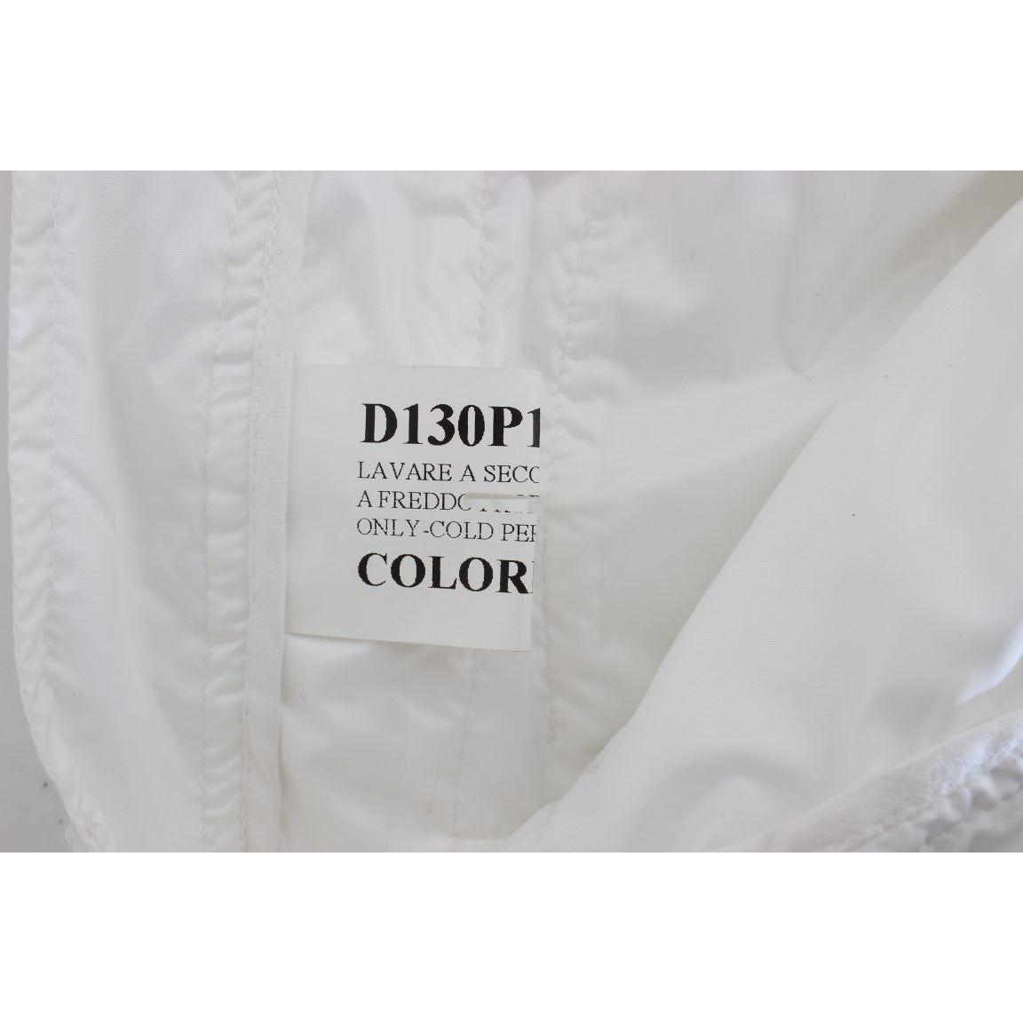 意大利设计师设计的时尚白色尼龙工装裤