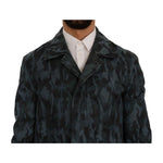 Dolce & Gabbana Blue Camouflage Trench Trench SIG60312-1