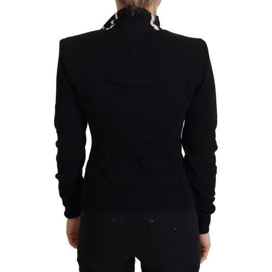 Dolce & Gabbana Black Cashmere Turtleneck Pullover Sweater TSH8022 - 38