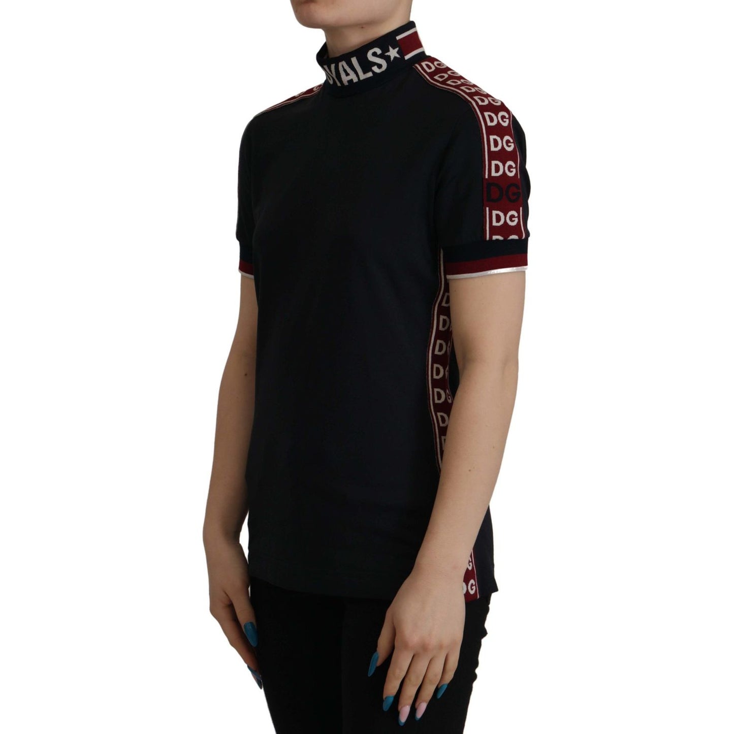 Dolce & Gabbana Black #DGMillennials 100% Cotton T-shirt TSH8045- 40