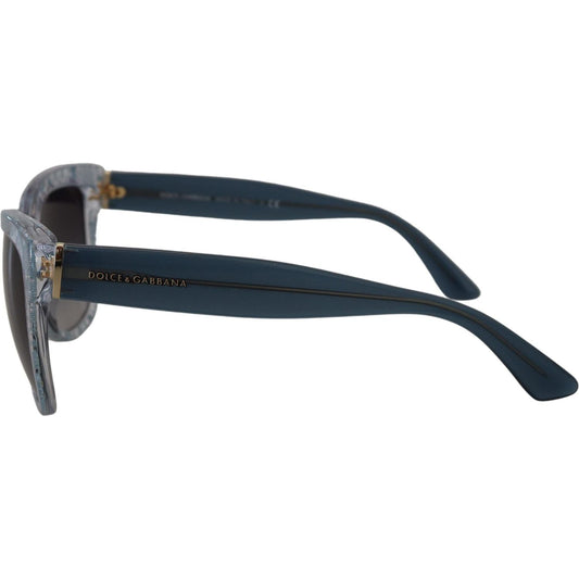 Dolce & Gabbana Blue Lace Acetate Rectangle Shades DG4226 Sunglasses GLA11556