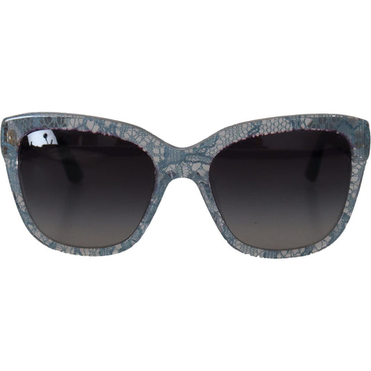 Dolce & Gabbana Blue Lace Acetate Rectangle Shades DG4226 Sunglasses GLA11556