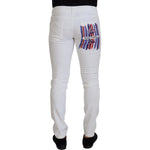 Dolce & Gabbana White Slim Skinny Stretch Cotton Denim Jeans PAN73308- 44