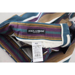 Dolce & Gabbana Multicolor Striped Stretch Cotton Shorts PAN73397-44
