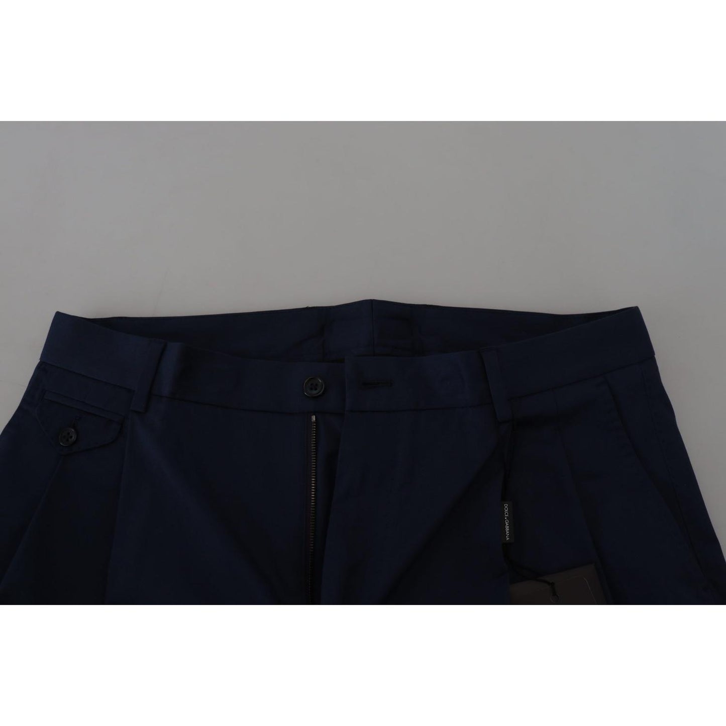 Dolce & Gabbana Blue Chinos Cotton Stretch Casual Shorts Shorts
