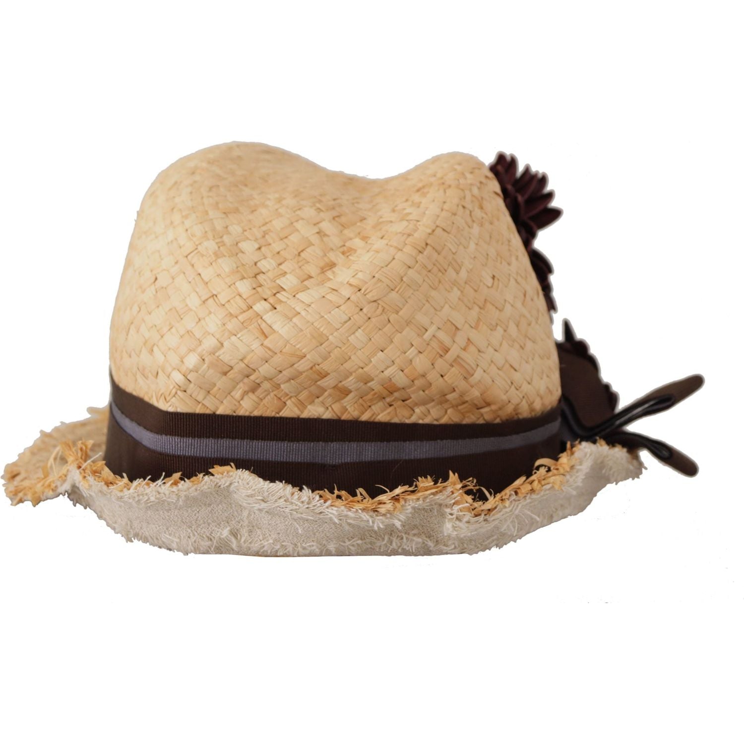 阳光黄时尚花卉渔夫帽