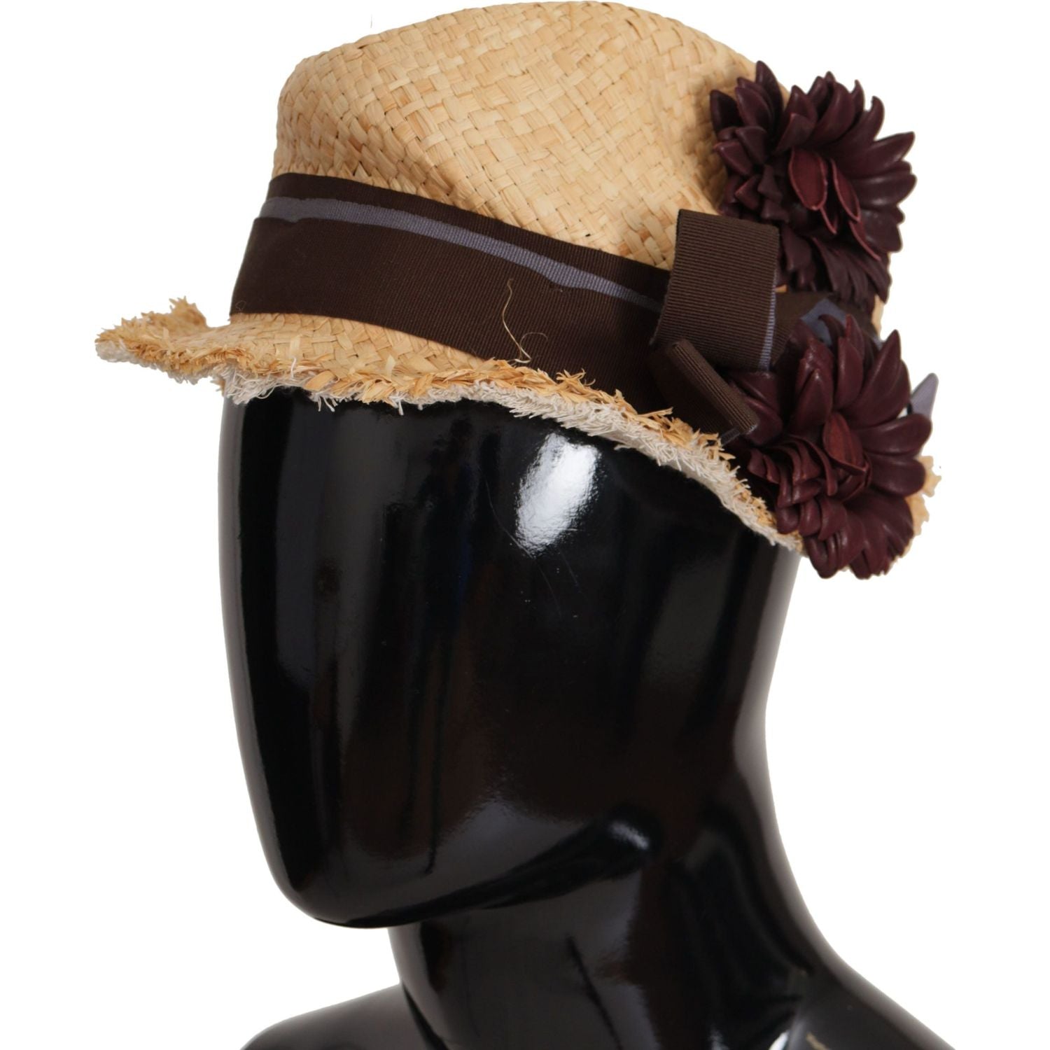 阳光黄时尚花卉渔夫帽