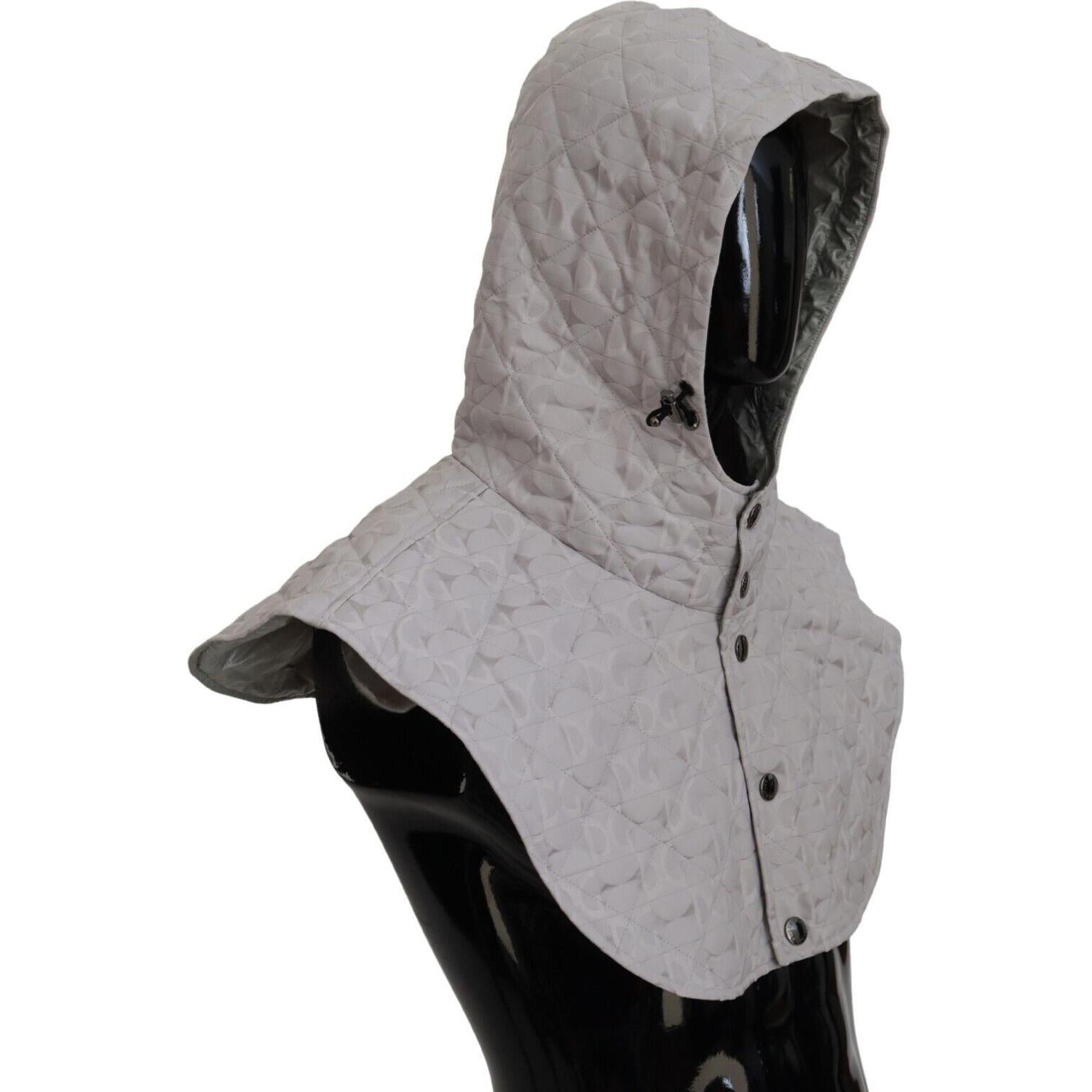 优雅白色尼龙全头裹帽