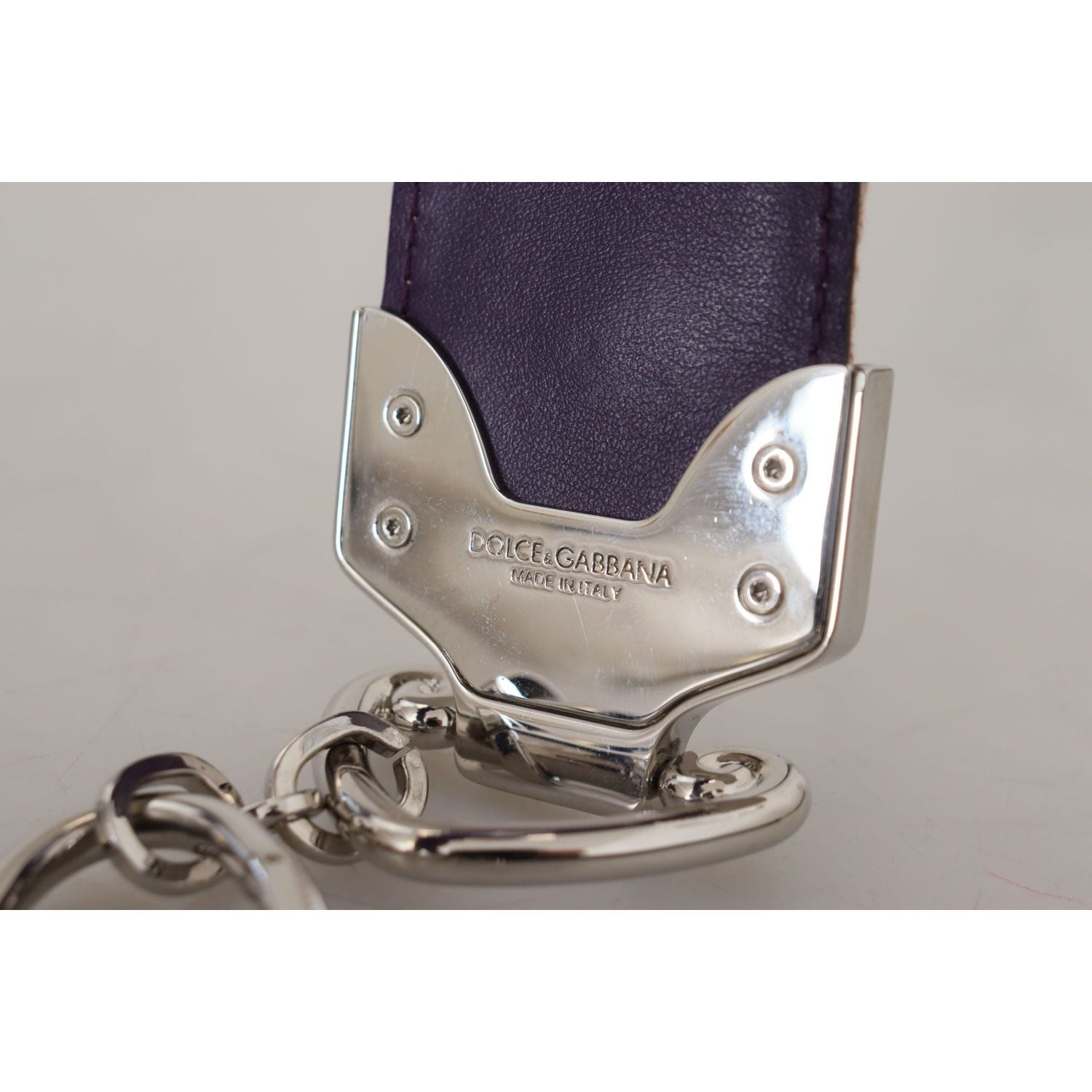 米色花卉皮革肩带配饰