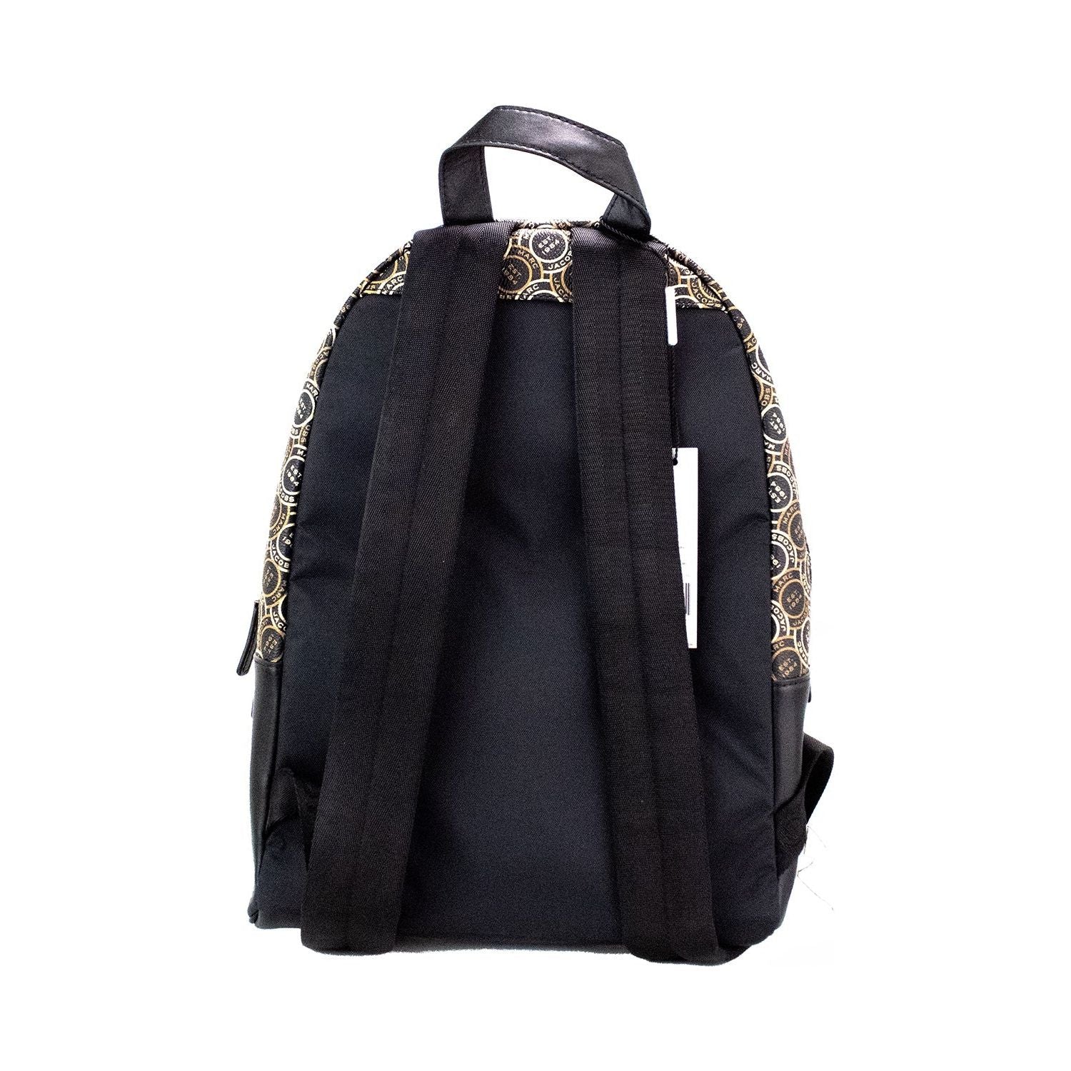 Signet 中号黑色徽标印花皮革单肩背包书包