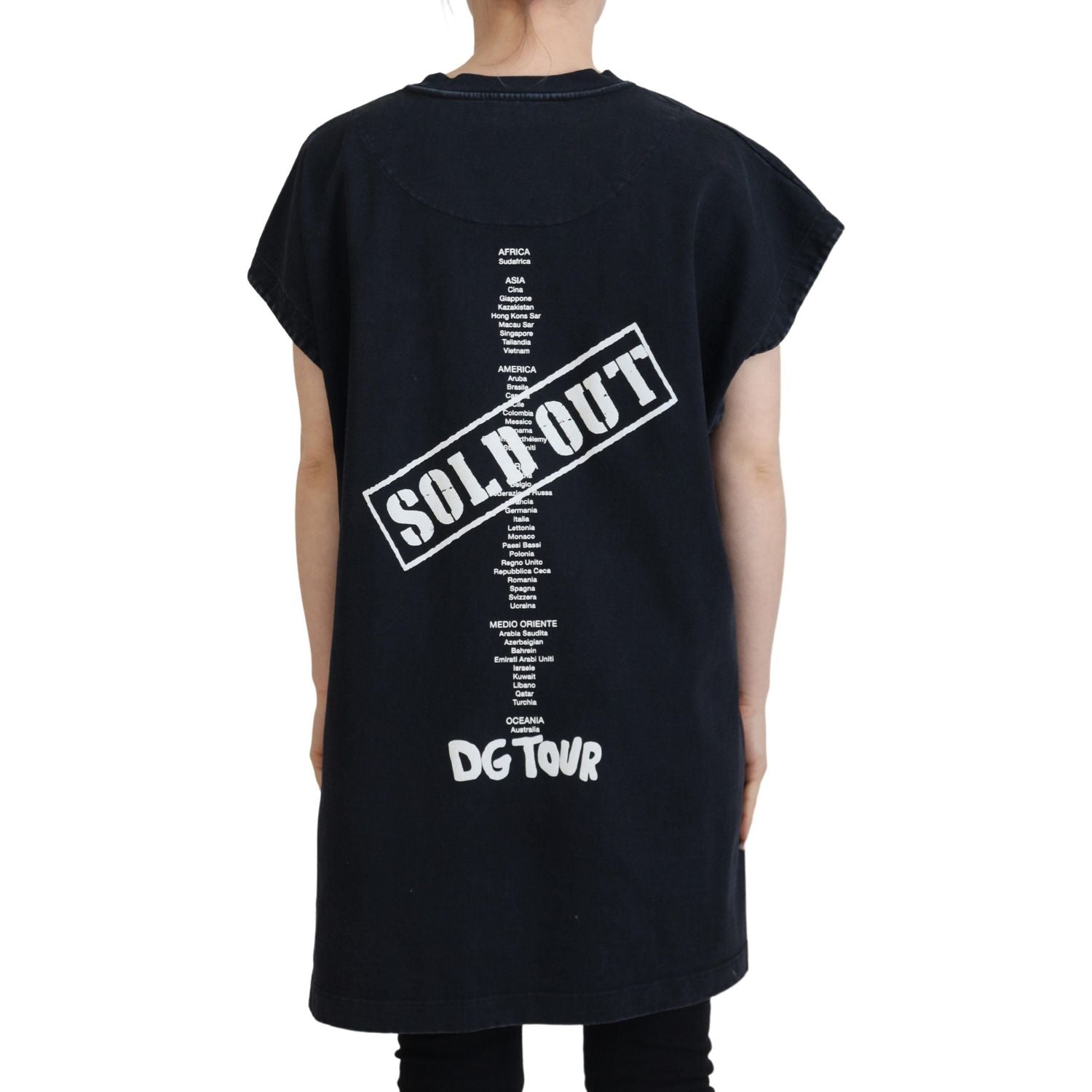 优雅印花棉质圆领 T 恤