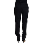 Dolce & Gabbana Black Tapered Women Wool Pants PAN74213 - 40