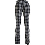 BENCIVENGA Black Checkered Cotton Men Casual Pants PAN74119 - 48