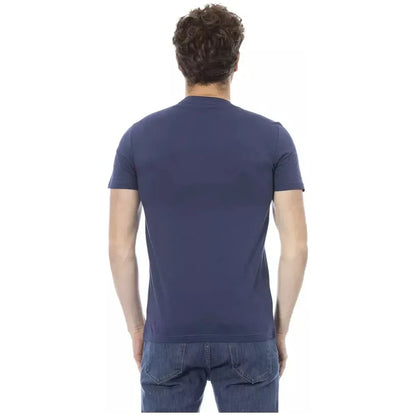 Baldinini Trend Blue Cotton Men T-Shirt