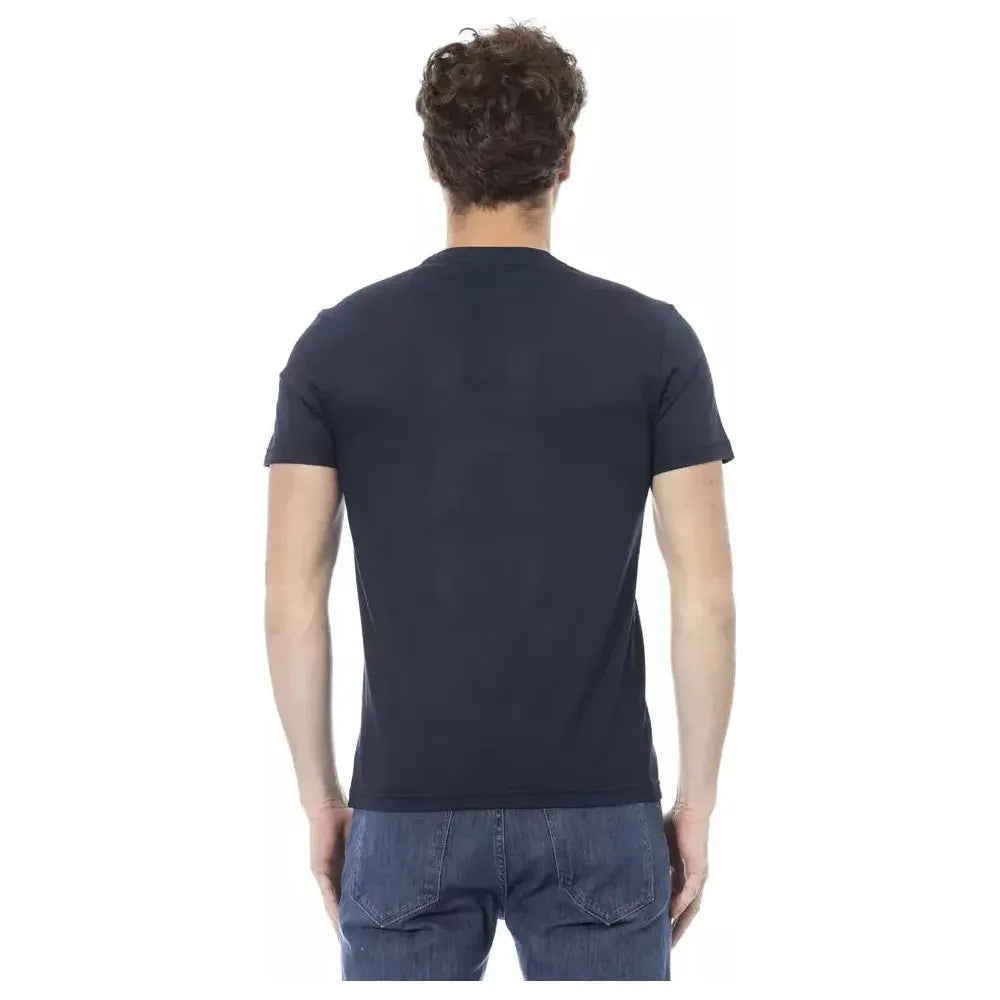 Baldinini Trend Blue Cotton Men T-Shirt