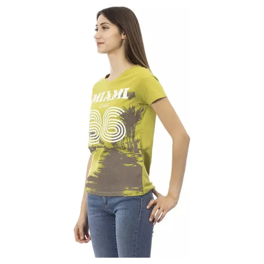 Trussardi Action "Green Cotton Women T-Shirt" TR-23085-S