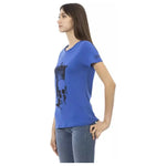 Trussardi Action Blue Cotton Women T-Shirt TR-23058-S